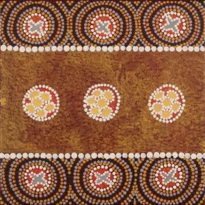 Ngatijirri Jukurrpa (Budgerigar Dreaming) by Wendy Napaljarri Kitson
