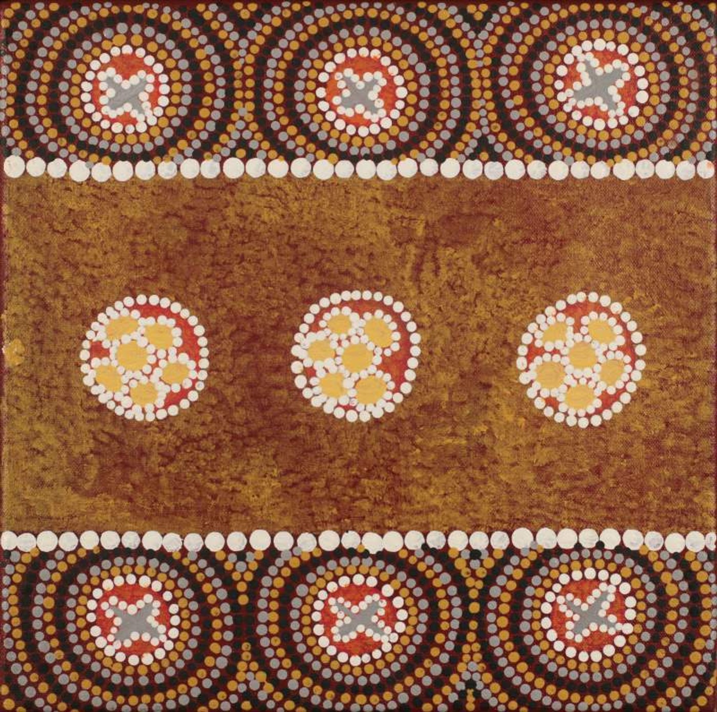 Ngatijirri Jukurrpa (Budgerigar Dreaming) by Wendy Napaljarri Kitson
