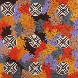 Wati-jarra Jukurrpa (Two Men Dreaming) by Lynette Nampijinpa Granites
