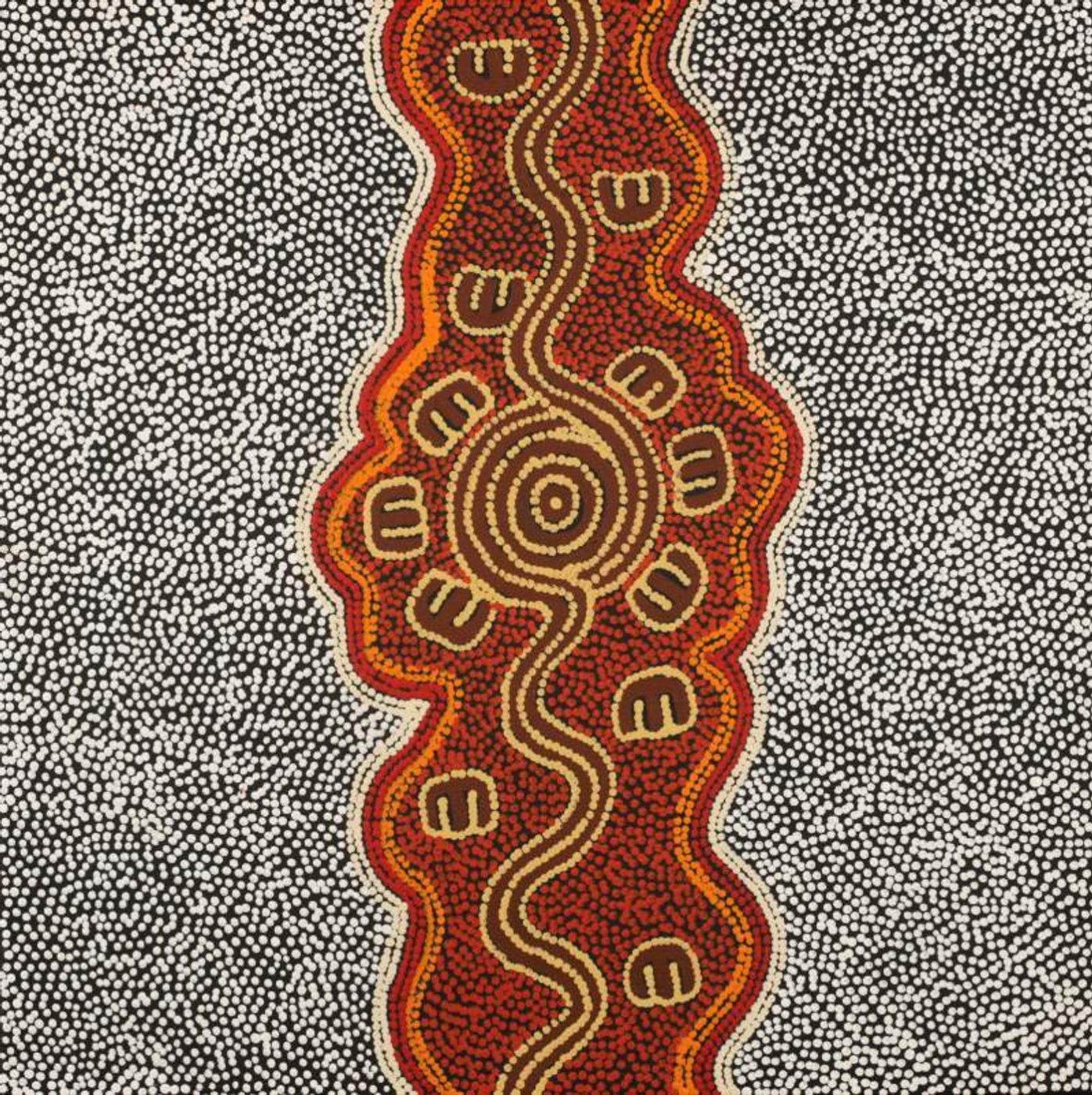 Janganpa Jukurrpa (Brush-tail Possum Dreaming)- Mawurrji by Ritasha Nampijinpa Martin