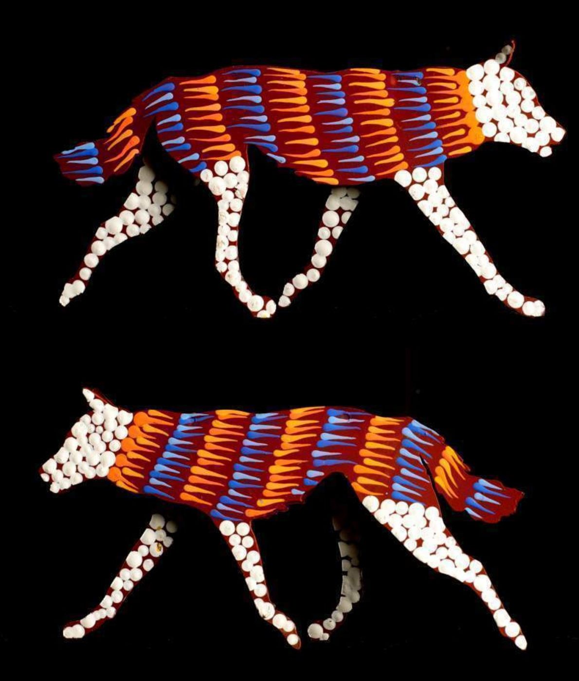 Danny the dingo by Warlukurlangu Artists