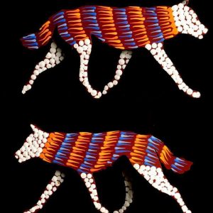 Danny the dingo by Warlukurlangu Artists
