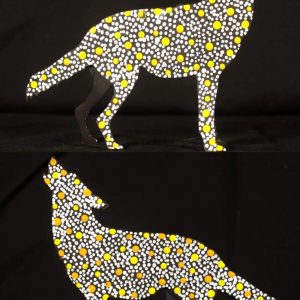 Rambo the dingo by Warlukurlangu Artists
