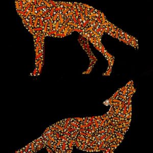 Rambo the dingo by Warlukurlangu Artists