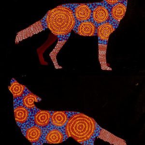 Rambo the dingo by Warlukurlangu Artists