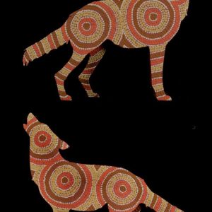 Rambo the dingo by Warlukurlangu Artists
