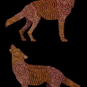 Rambo the dingo by Warlukurlangu Artists