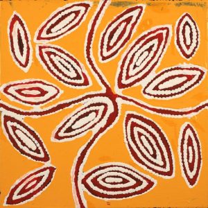 Ngapa Jukurrpa (Water Dreaming)  -  Puyurru by Agnes Nampijinpa Fry