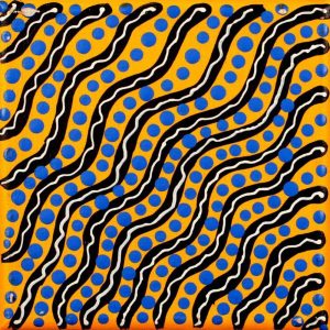 Warlukurlangu Jukurrpa (Fire country Dreaming) by Warlukurlangu Artists