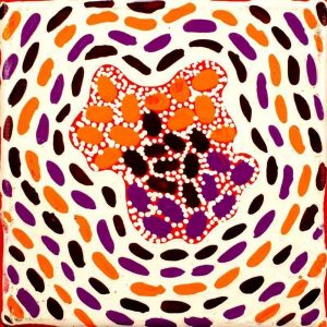 Pamapardu Jukurrpa (Flying Ant Dreaming)  - Warntungurru by Warlukurlangu Artists