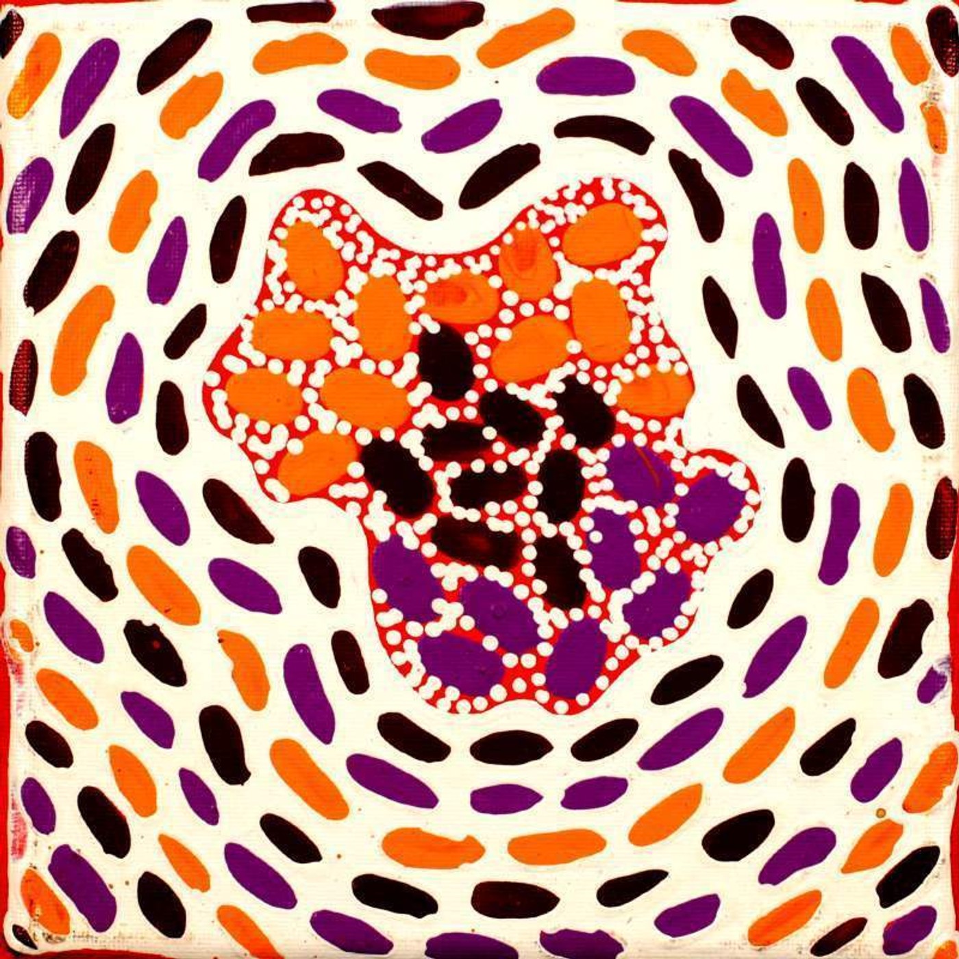 Pamapardu Jukurrpa (Flying Ant Dreaming) - Warntungurru by Warlukurlangu Artists