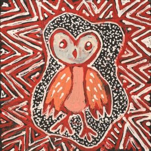 Jarlajirrpi Jukurrpa (Owlet Nightjar Dreaming) by Juliette Nampijinpa Brown