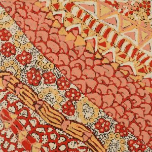 Lukarrara Jukurrpa (Desert Fringe-rush Seed Dreaming) by Hilda Nakamarra Rogers