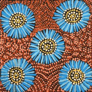 Jintiparnta Jukurrpa (Desert Truffle Dreaming) - Mina Mina by Tina Napangardi Martin