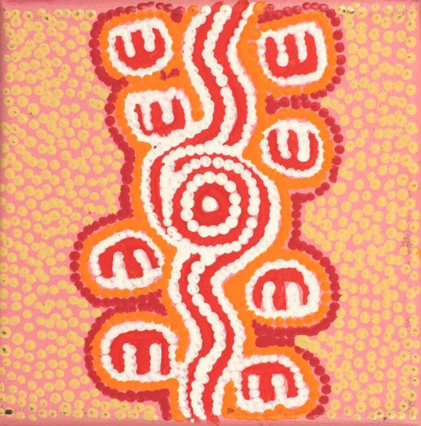 Janganpa Jukurrpa (Brush-tailed Possum Dreaming) by Warlukurlangu Artists