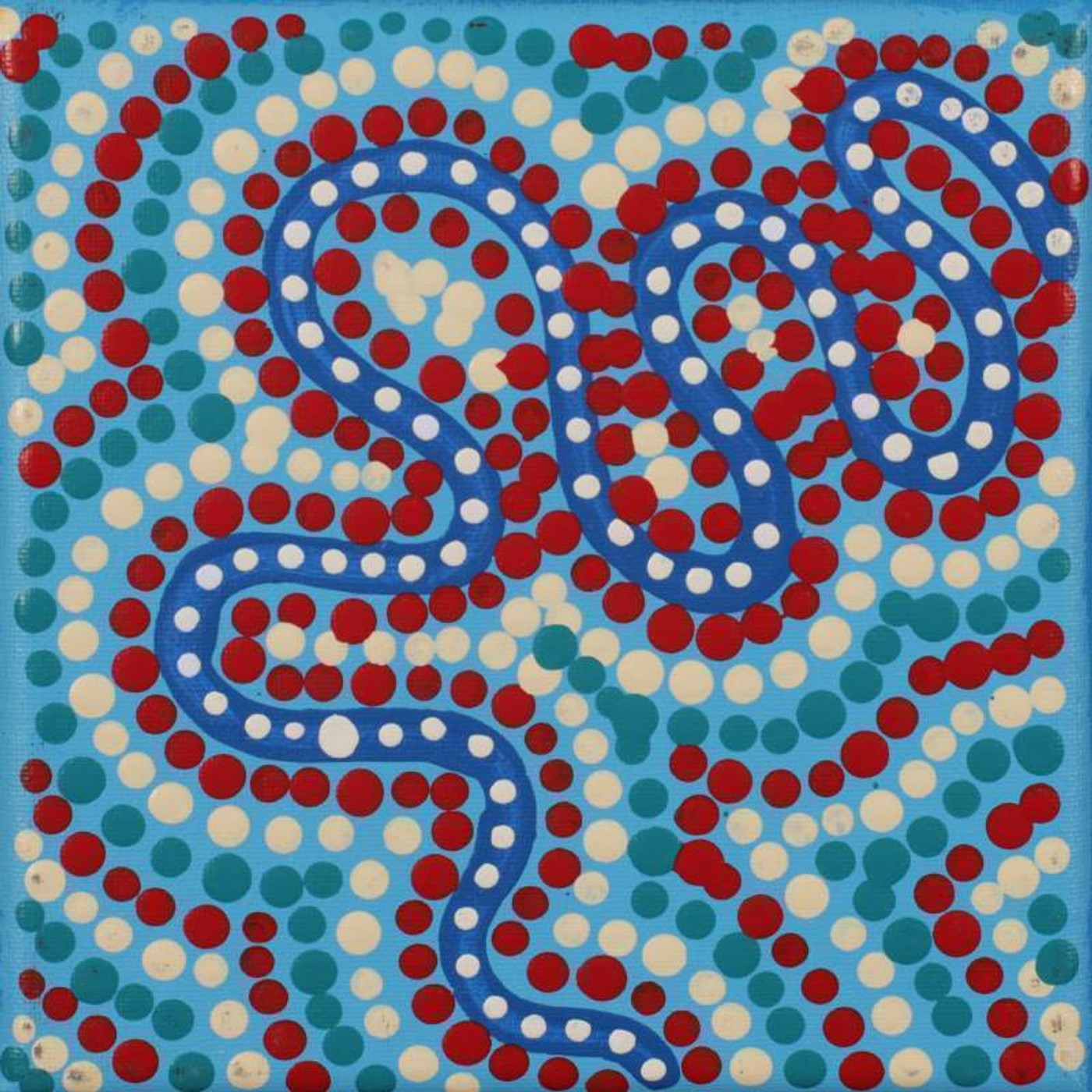 Warlukurlangu Jukurrpa (Fire country Dreaming) by Warlukurlangu Artists