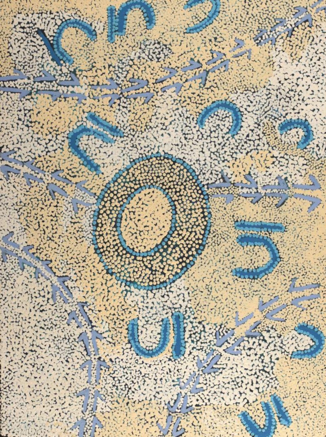 Marlu Jukurrpa (Red Kangaroo Dreaming) Yarnardilyi & Jurnti by Veston Jakamarra Walker