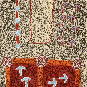 Yankirri Jukurrpa (Emu Dreaming) - Ngarlikirlangu by Michael Japaljarri Wayne
