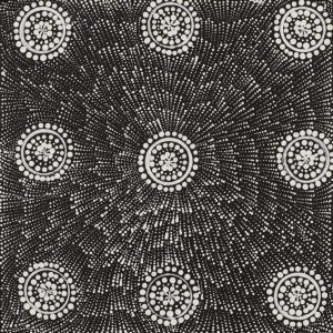 Ngalyarrpa manu Puluku Jukurrpa (Sandhill and Bullock Dreaming) by Corinne Nampijinpa Ryan