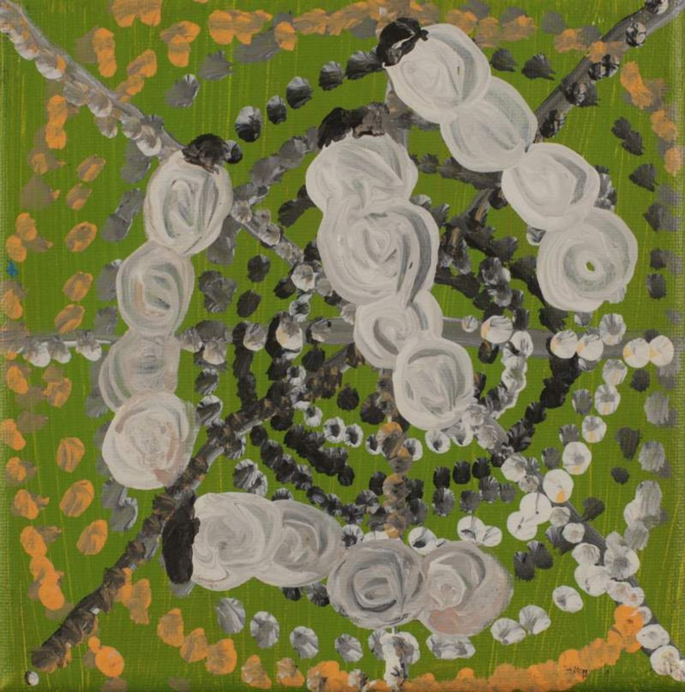 Ngarlkirdi Jukurrpa (Witchetty Grub Dreaming) by Warlukurlangu Artists
