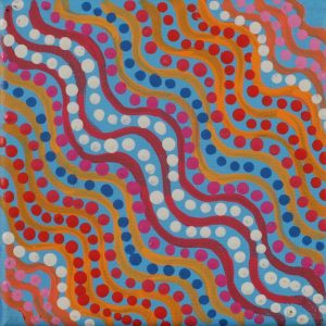 Ngalyipi Jukurrpa (Snakevine Dreaming) - Mina Mina by Warlukurlangu Artists