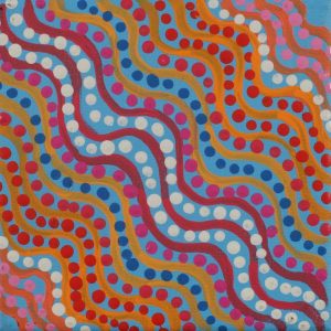 Ngalyipi Jukurrpa (Snakevine Dreaming) - Mina Mina by Warlukurlangu Artists