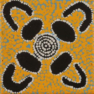 Wanakiji Jukurrpa (Bush Tomato Dreaming) by Warlukurlangu Artists