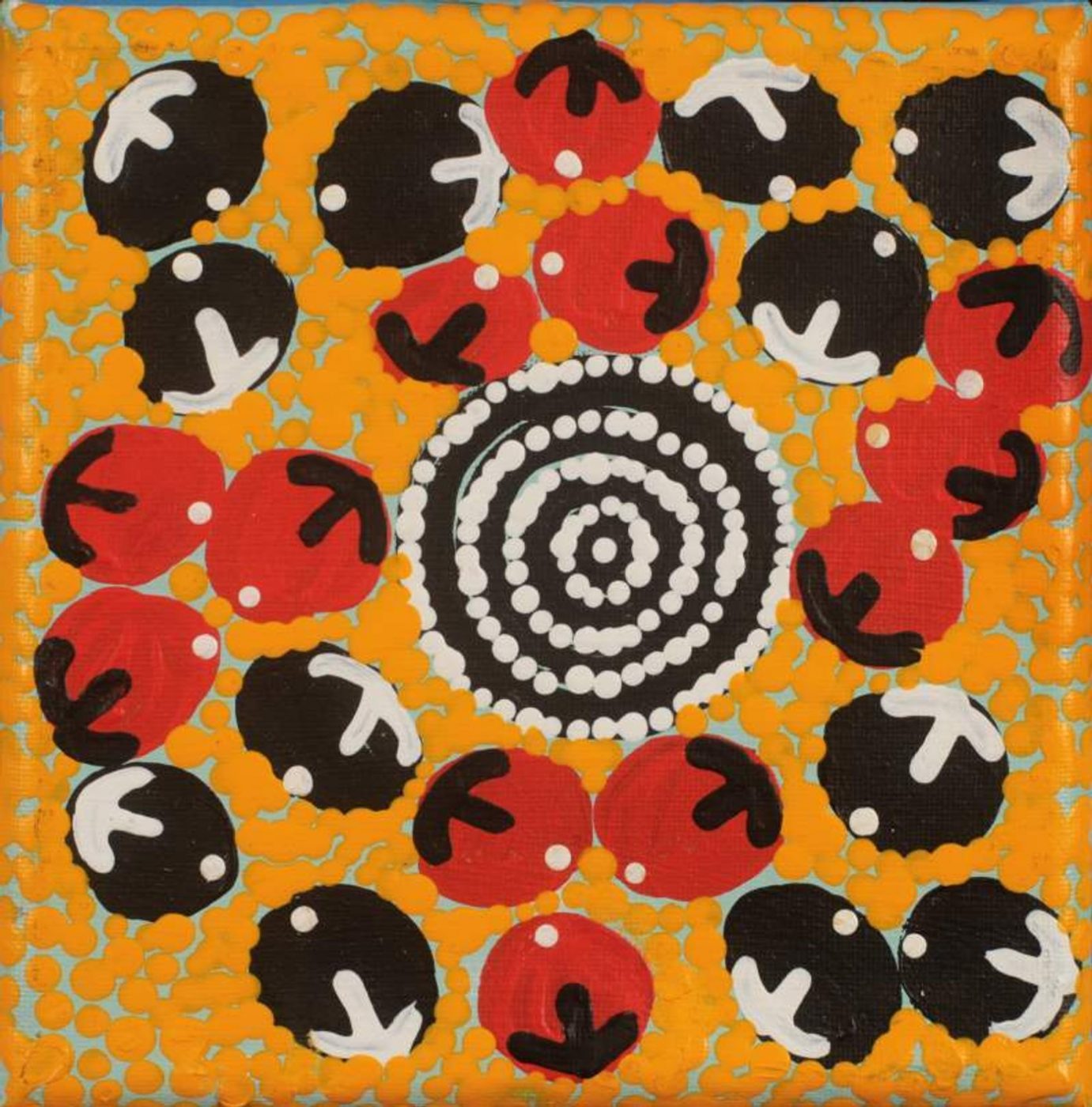 Wanakiji Jukurrpa (Bush Tomato Dreaming) by Warlukurlangu Artists