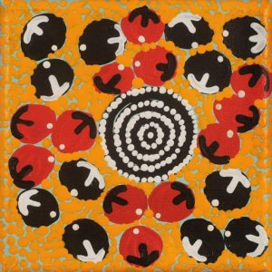 Wanakiji Jukurrpa (Bush Tomato Dreaming) by Warlukurlangu Artists