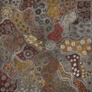 Ngapa Jukurrpa (Water Dreaming)  - Mikanji by Lola Nampijinpa Brown