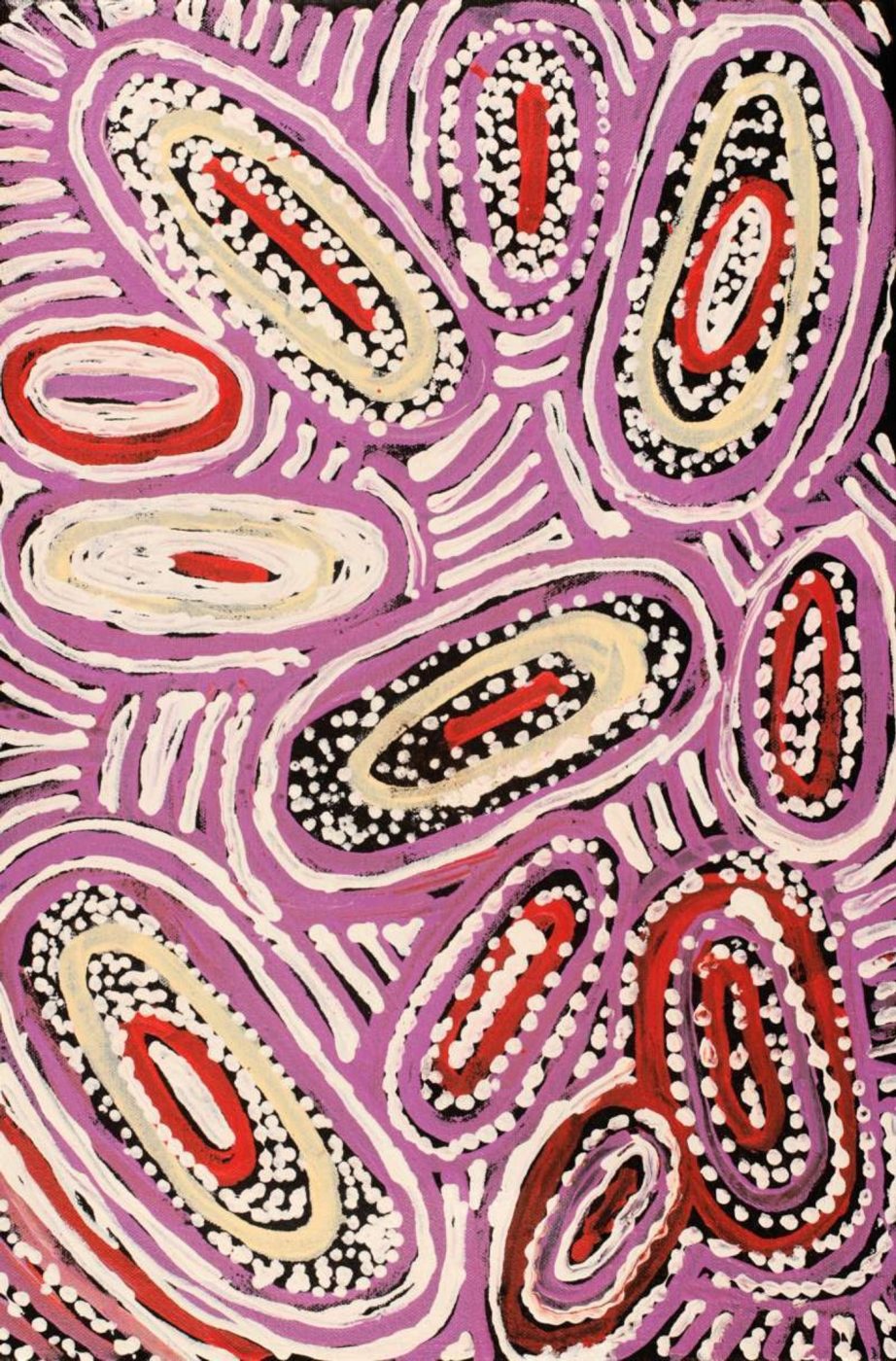 Ngapa Jukurrpa (Water Dreaming) - Mikanji by Juliette Nampijinpa Brown