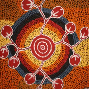 Wanakiji Jukurrpa (Bush Tomato Dreaming) by Jereline Nungarrayi Brown