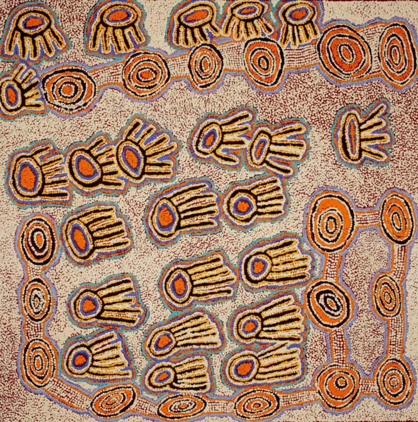 Mina Mina Jukurrpa (Mina Mina Dreaming) by Susie Nangala Watson