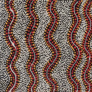Ngalyipi Jukurrpa (Snakevine Dreaming) - Mina Mina by Warlukurlangu Artists