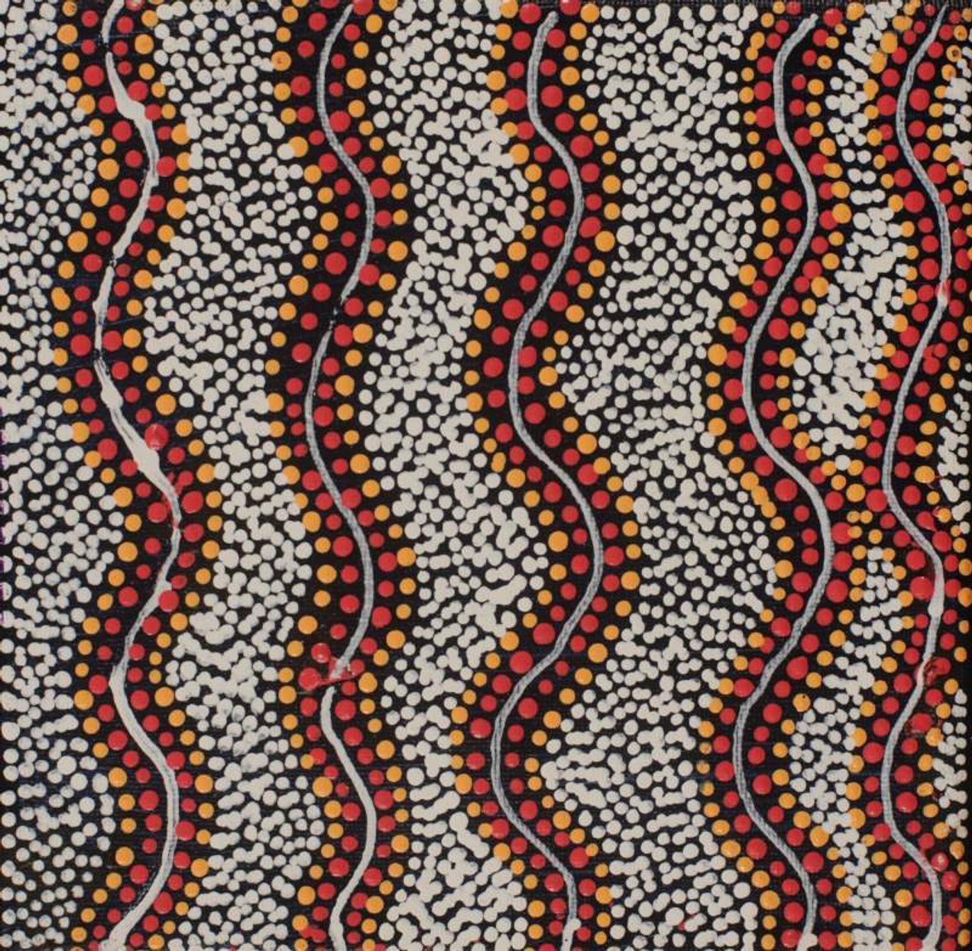 Ngalyipi Jukurrpa (Snakevine Dreaming) - Mina Mina by Warlukurlangu Artists