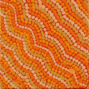 Wanakiji Jukurrpa (Bush Tomato Dreaming) by Warlukurlangu Artists
