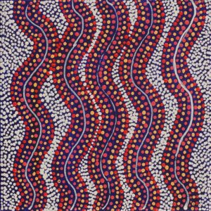 Ngalyipi Jukurrpa (Snakevine Dreaming) - Mina Mina by Warlukurlangu Artists
