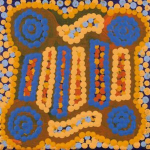 Ngapa Jukurrpa (Water Dreaming)  -  Puyurru by Warlukurlangu Artists
