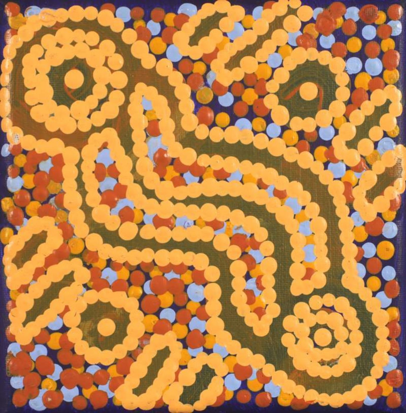 Ngapa Jukurrpa (Water Dreaming) - Puyurru by Warlukurlangu Artists