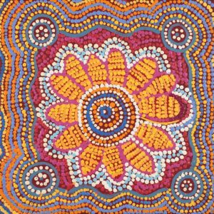 Jintiparnta Jukurrpa (Desert Truffle Dreaming) - Mina Mina by Tina Napangardi Martin