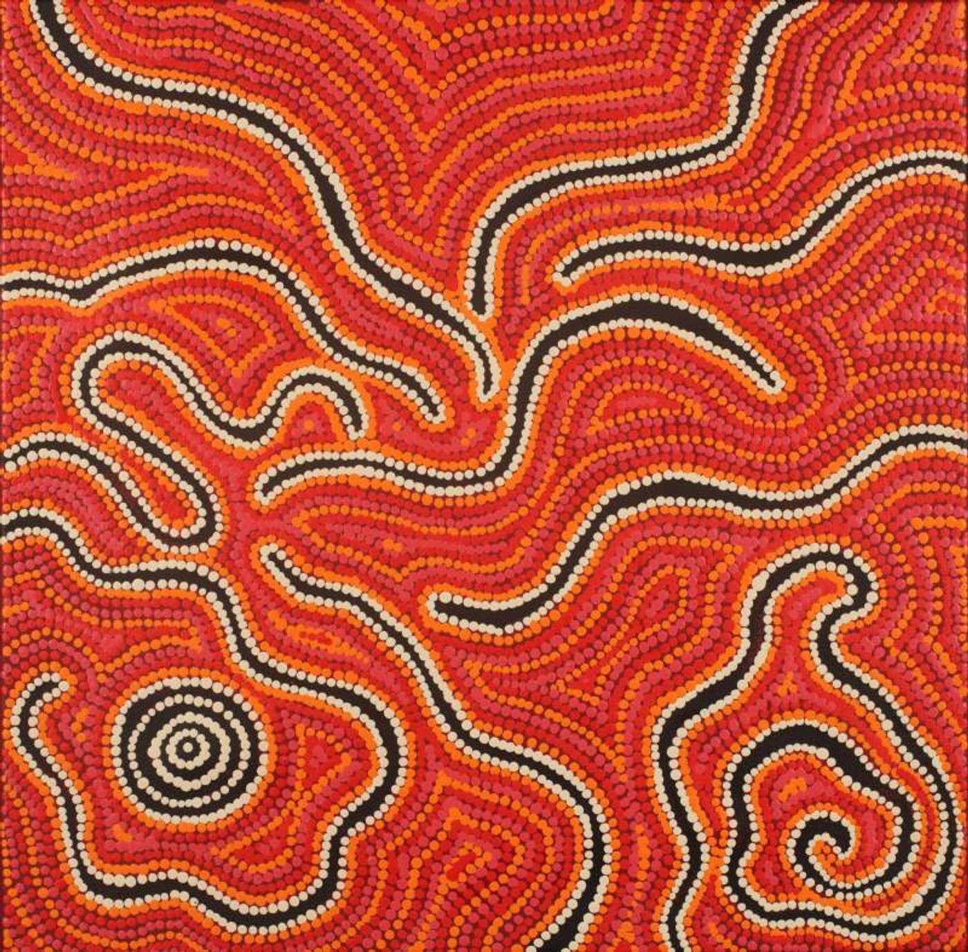 Warna Jukurrpa (Snake Dreaming) by Risharna Nakamarra Dickson