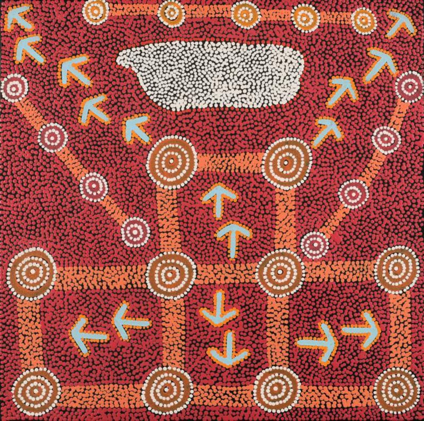 Yankirri Jukurrpa (Emu Dreaming) - Ngarlikirlangu by Michael Japaljarri Wayne