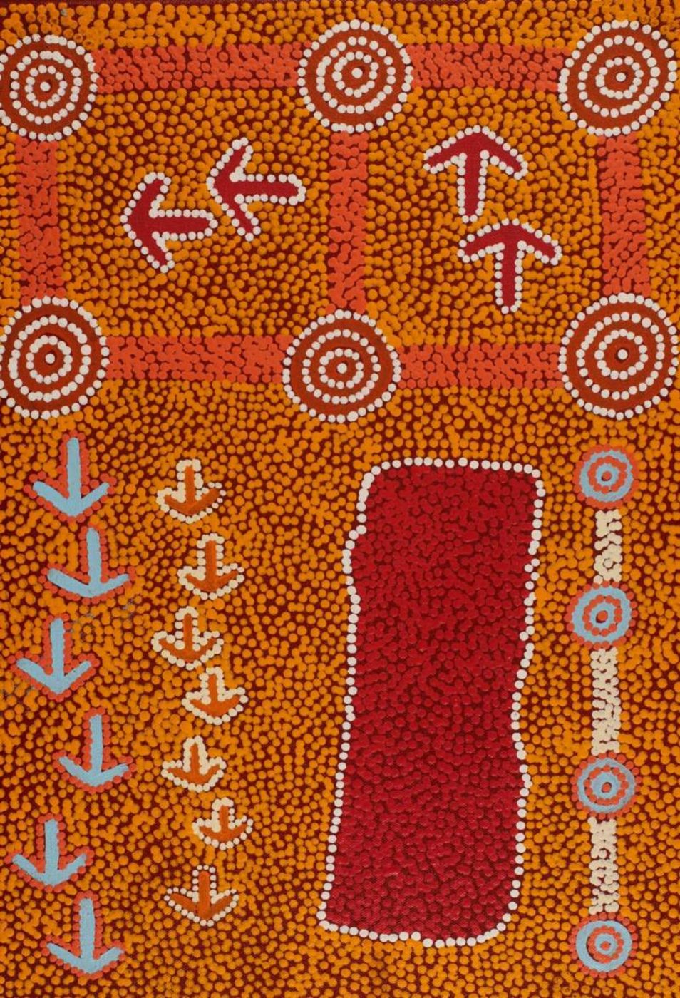 Yankirri Jukurrpa (Emu Dreaming) - Ngarlikirlangu by Michael Japaljarri Wayne