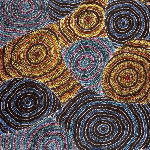 Wanakiji Jukurrpa (Bush Tomato Dreaming) by Teranie Nangala Williams