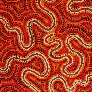 Warna Jukurrpa (Snake Dreaming) by Risharna Nakamarra Dickson