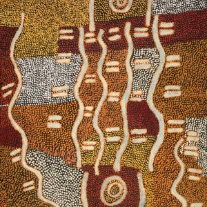 Ngapa Jukurrpa (Water Dreaming)  -  Puyurru by Clancy Jangala Watson