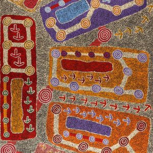 Yankirri Jukurrpa (Emu Dreaming) - Ngarlikirlangu by Michael Japaljarri Wayne