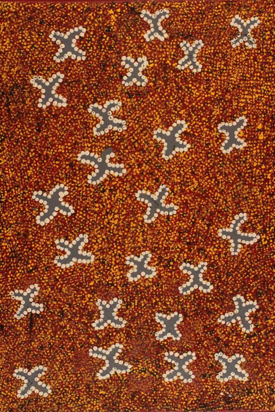 Ngatijirri Jukurrpa (Budgerigar Dreaming) by Wendy Napaljarri Kitson