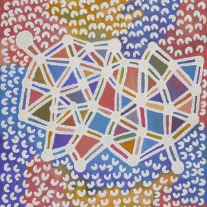 Ngapa Jukurrpa (Water Dreaming)  -  Puyurru by Bess Napanangka Poulson