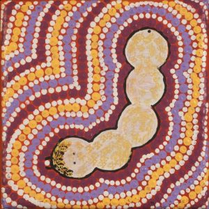 Ngarlkirdi Jukurrpa (Witchetty Grub Dreaming) by Warlukurlangu Artists